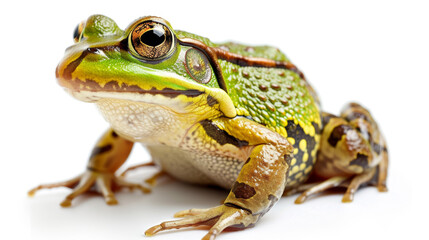 frog on white background