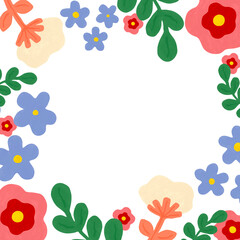 spring flower frame 
