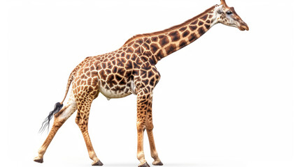 Fototapeta premium Giraffe on white background