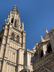 Fototapeta na wymiar Toledo Cathedral, Primate Cathedral of Saint Mary, Toledo, Castilla La Mancha, Spain, High quality photo