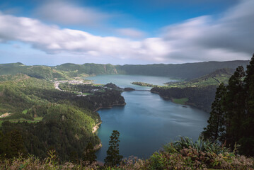 Obraz premium lake in the mountains, Sete Cidades Azores
