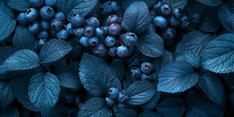 Tasty blueberries in the garden
