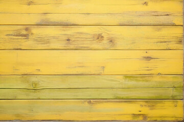 yellow and green painted and old and dirty and weathered wood wall wooden plank board texture background