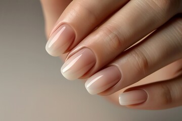 French manicure beautiful nails Generative AI