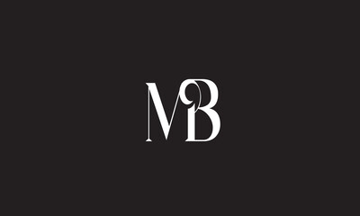 MB, BM , B, M Abstract Letters Logo Monogram	