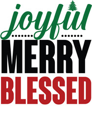 joyful merry blessed