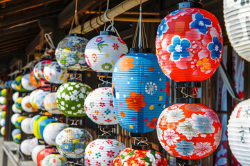 Fototapeta na wymiar Japanese lantern in festival.