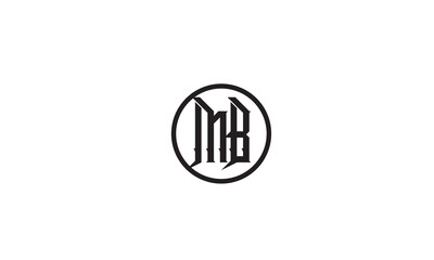 MB, BM , B, M Abstract Letters Logo Monogram	