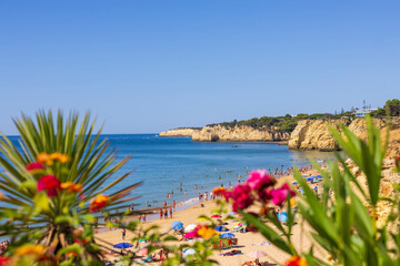 Beautiful beach in Armacao de Pera, Algarve, Portugal