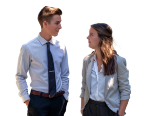 A business man wearing a suit.Trasparent background