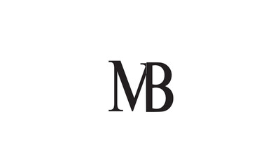 MB, BM , B, M Abstract Letters Logo Monogram	