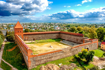 Lida medieval castle. View from above