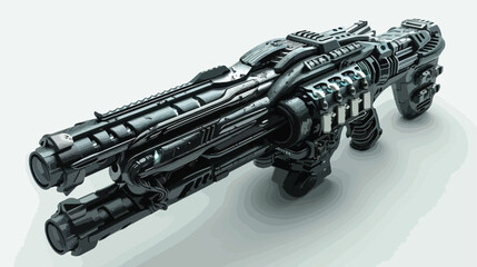 Science fiction futuristic military assault laser gun