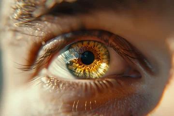 Foto auf Acrylglas Extreme close up shot of eye iris © VaCity