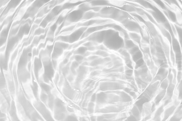 White water surface texture with ripples, splashes, and bubbles. Abstract summer banner background Water waves in sunlight with copy space cosmetic moisturizer micellar toner emulsion. White water.