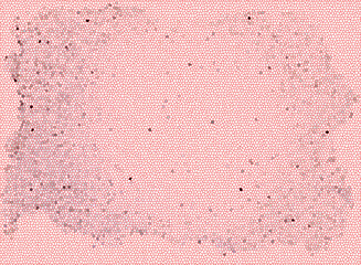 Pink pixelated uneven spot on a pink background