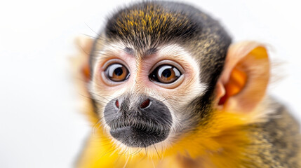 Fototapeta premium monkey on white background