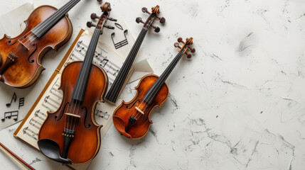 Fototapeta premium music on white background