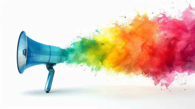 music speacker on white background