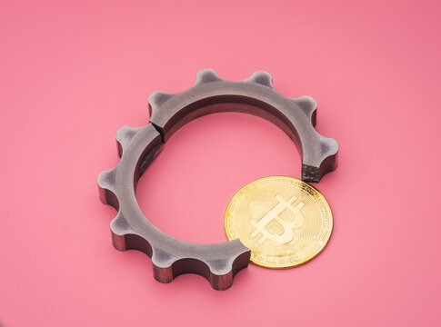 A concept image for investing in Non Fungible Tokens (NFTs) through Ethereum blockchain. These are rare digital items that are traded online. Image shows NFTs with ETH coins on dark background