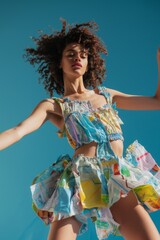 tendencia moda moda upcycling, retrato ropa hecha con basura y plástico, nueva colección de ropa cambio climático,