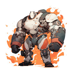Powerful Hero Artwork for t-shirt design