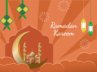 Ramadan background and template