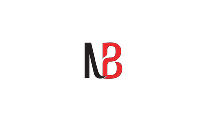 NB, BN , B, N Abstract Letters Logo Monogram