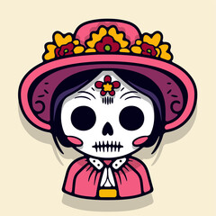 Cute mexico illustrator icon vector 