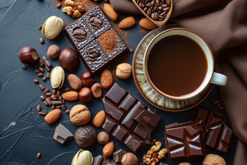 cup of hot chocolate. generative ai