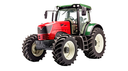 Tractor isolated on transparent or white background.

