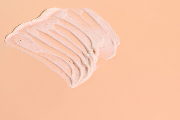 Exfolaliate peeling scrub texture, cream smash