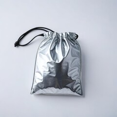 small fabric sack for coins and stones
