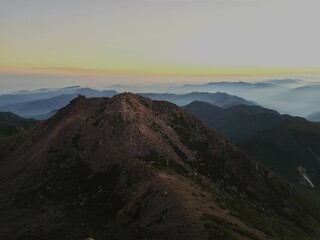 白山登山の景色