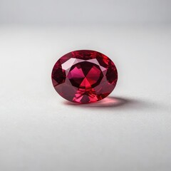 gemstones and diamond on white background
