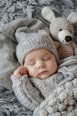 Sleeping newborn baby