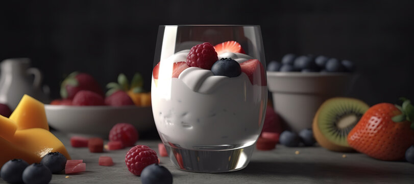 blueberry, orange and strawbery in a glass, fruit, kiwi, smoothies 9