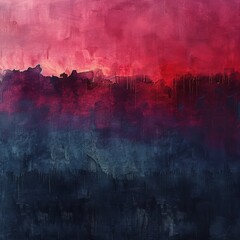 Red and Blue Sky Painting