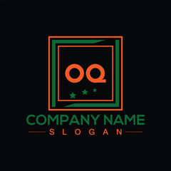 Letter OQ initial logo or monogram design