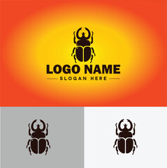 Beetle logo vector art icon graphics for company brand business logo template