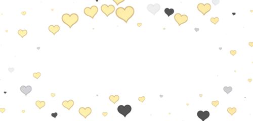 Falling red and pink hearts isolated on transparent background. Valentine’s day design