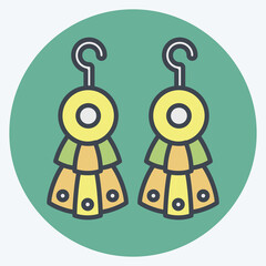Icon Pabrik Earnings. related to Indigenous People symbol. color mate style. simple design editable. simple illustration