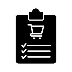 Shopping List Vector Icon