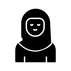 Islamic Woman Vector Icon