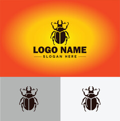 Beetle logo vector art icon graphics for company brand business logo template