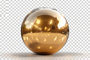 glass sphere on a white background