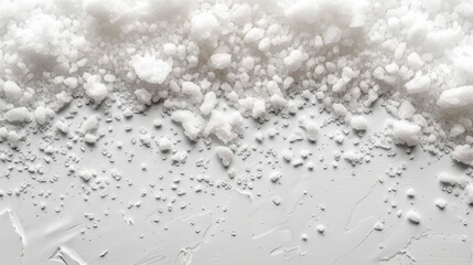 salt on white background