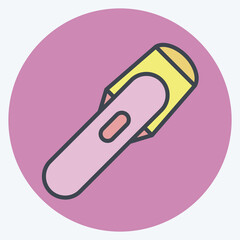 Icon Torch. related to Mining symbol. color mate style. simple design editable. simple illustration