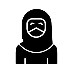 Woman with Niqab Vector Icon