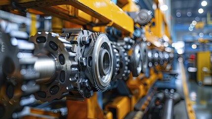 Fototapeta premium Lean Manufacturing and Continuous Improvement drives efficiency by implementing techniques to minimize waste and improve processes.